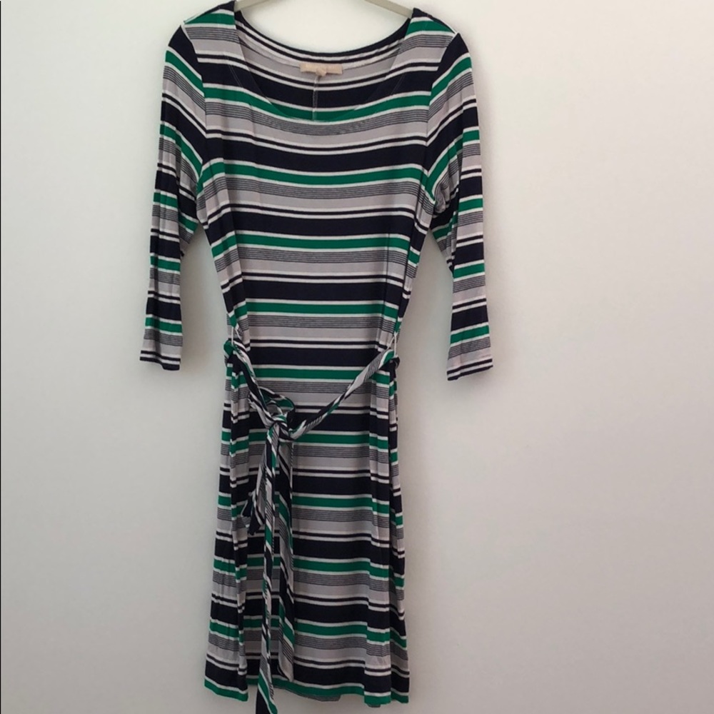 3/4 Sleeve striped dress